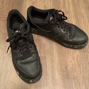 Nike AirForce 1 acid wash low sneakers